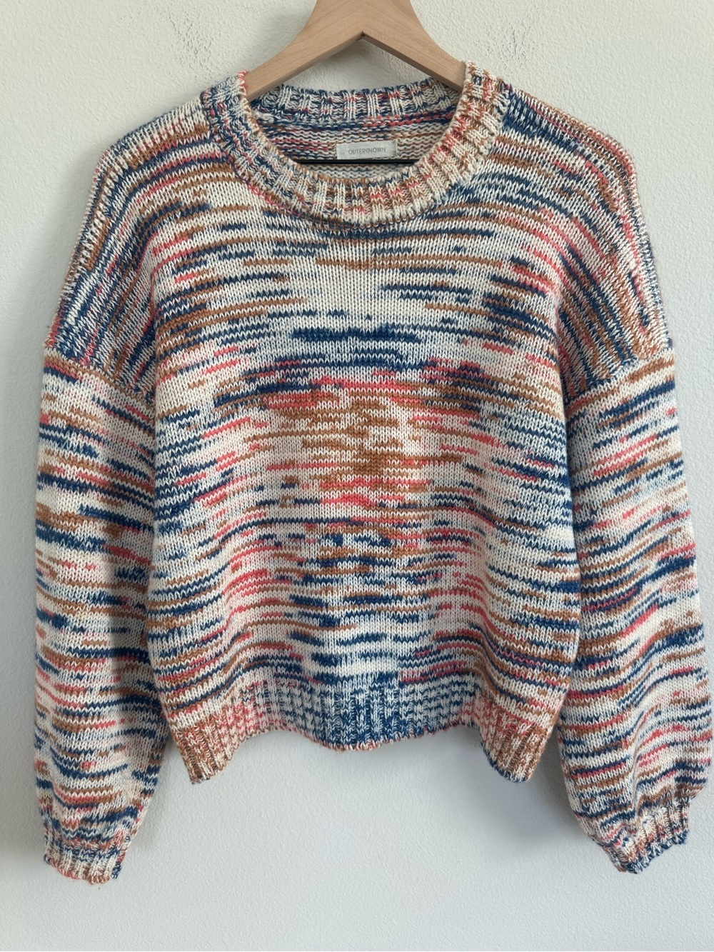 Outerknown Baby Alpaca Organic Cotton Space Dye Sweater Small